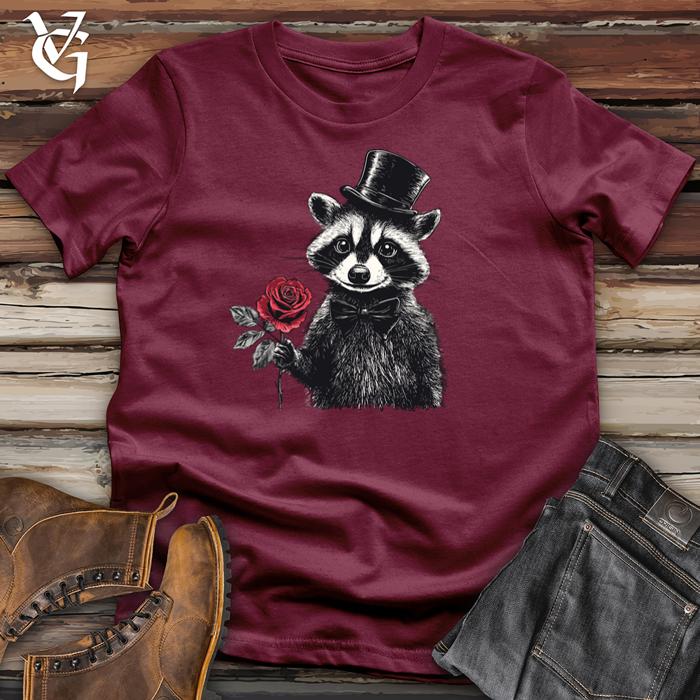 Viking Goods Raccoon Valentine Softstyle Tee Maroon / S