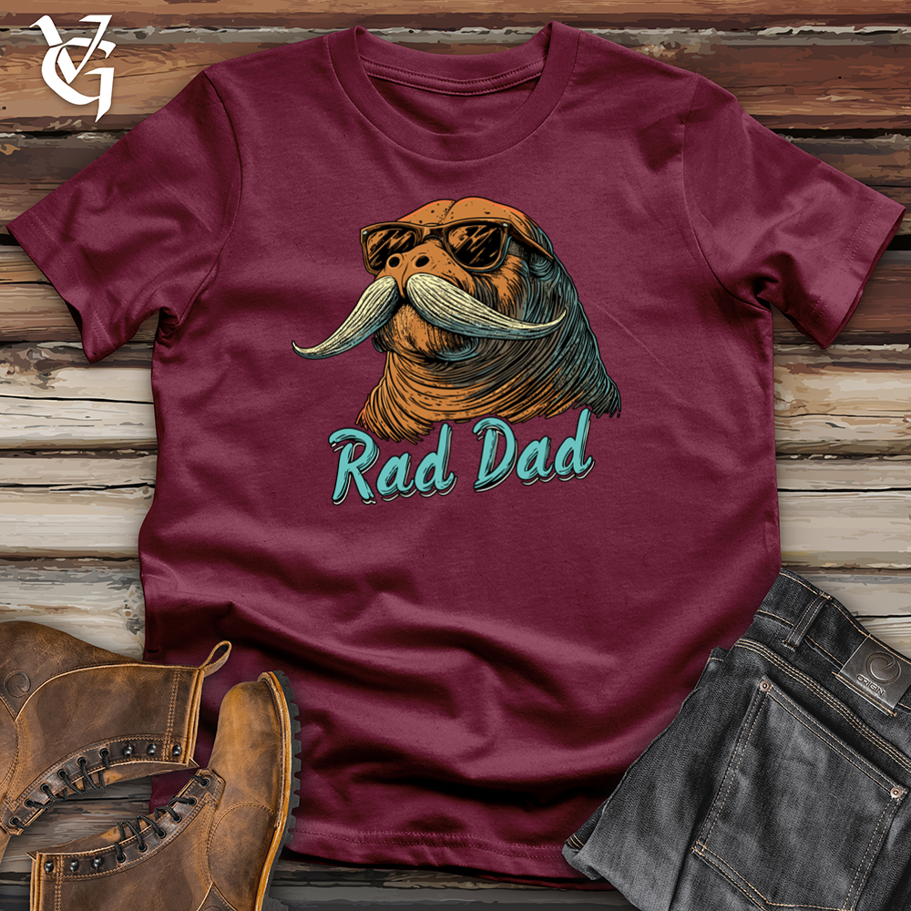Viking Goods Rad Dad Walrus Softstyle Tee Maroon / S
