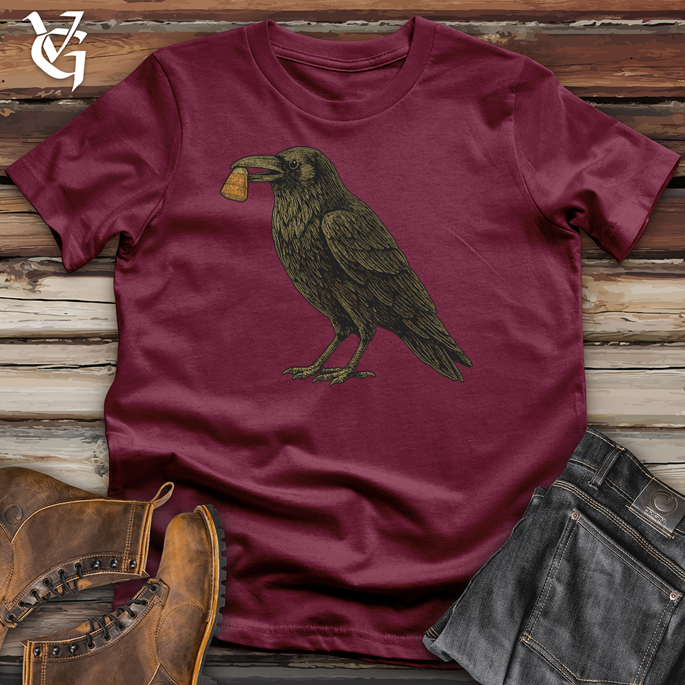Viking Goods Raven Candy Corn Softstyle Tee Maroon / S