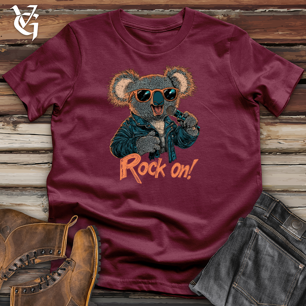 Viking Goods Rock On Koala Softstyle Tee Maroon / S