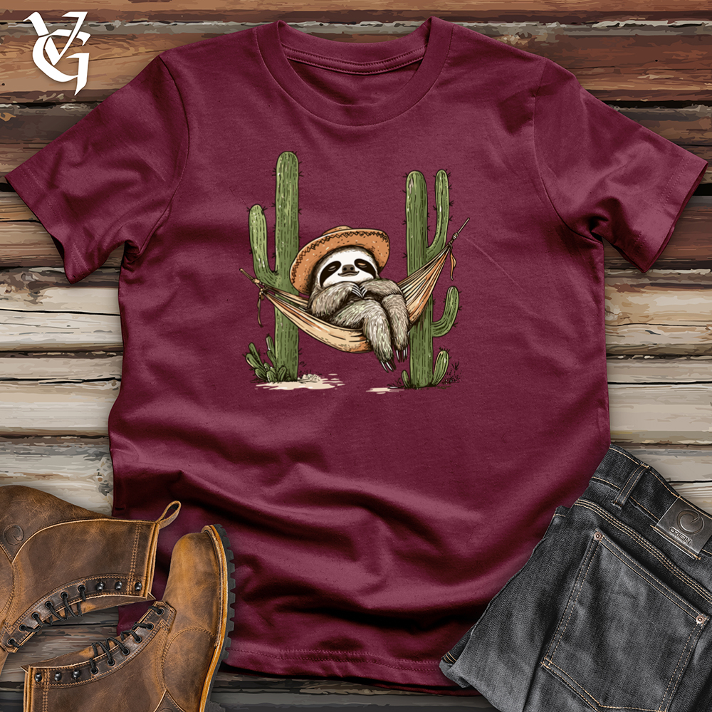 Viking Goods Sloth Siesta Softstyle Tee Maroon / S