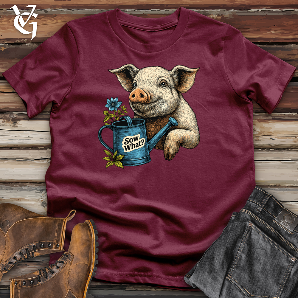 Viking Goods Sow What Pig Softstyle Tee Maroon / S