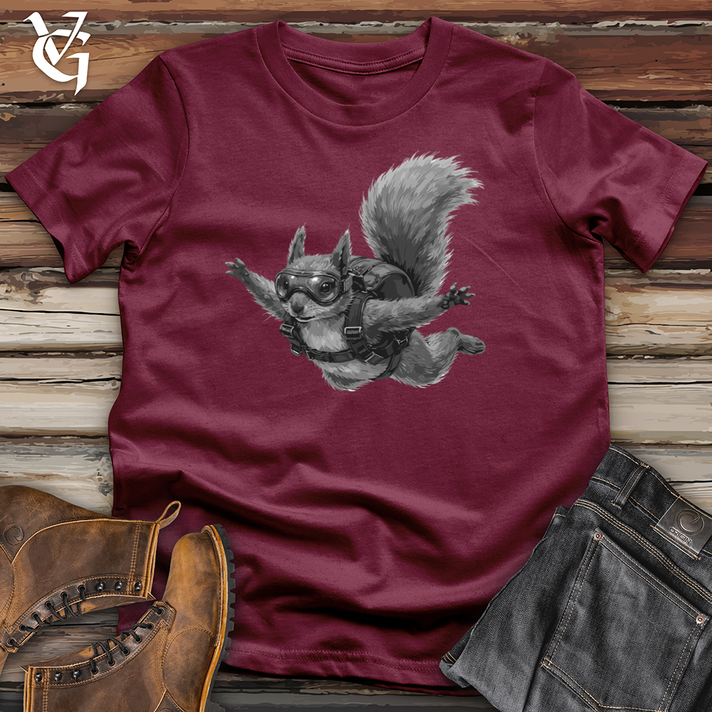 Viking Goods Squirrel Earhart Softstyle Tee Maroon / S