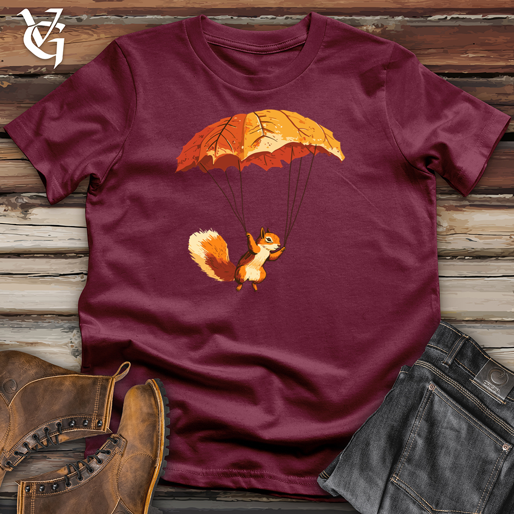 Viking Goods Squirrel Parachute Softstyle Tee Maroon / S