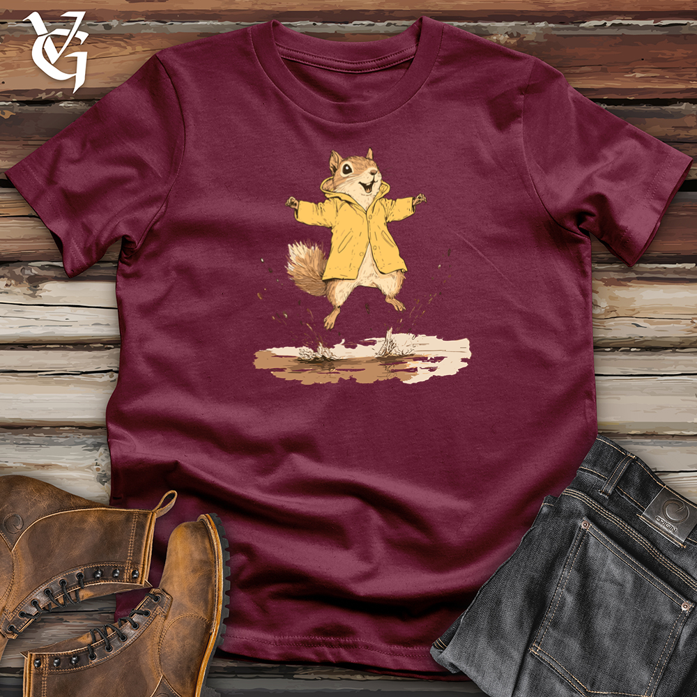 Viking Goods Squirrel Puddles Softstyle Tee Maroon / S