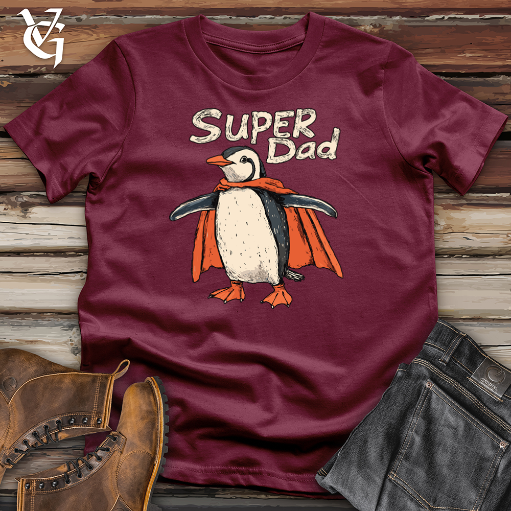 Viking Goods Super Dad Penguin Softstyle Tee Maroon / S