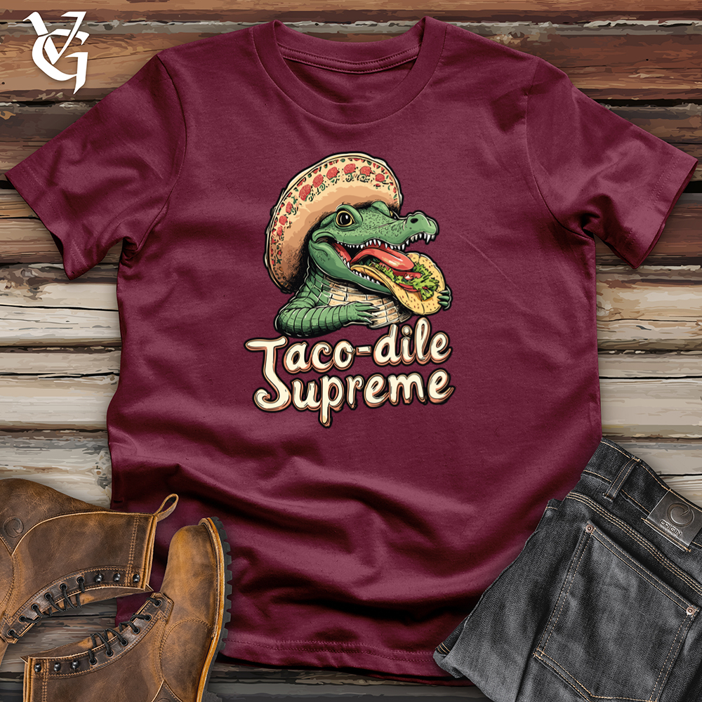 Viking Goods Tacodile Supreme Softstyle Tee Maroon / S