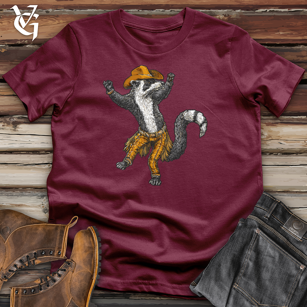 Viking Goods Tanuki Line Dancing Softstyle Tee Maroon / S