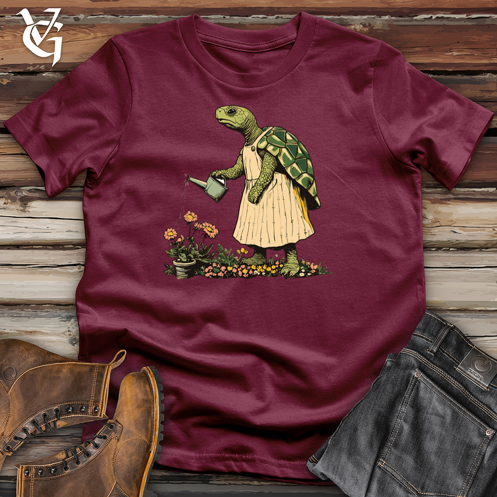 Viking Goods Turtle Gardener Softstyle Tee Maroon / S