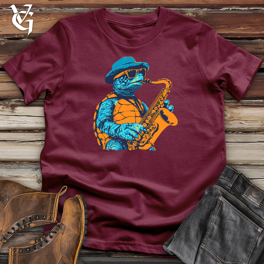 Viking Goods Turtle Sax Softstyle Tee Maroon / S