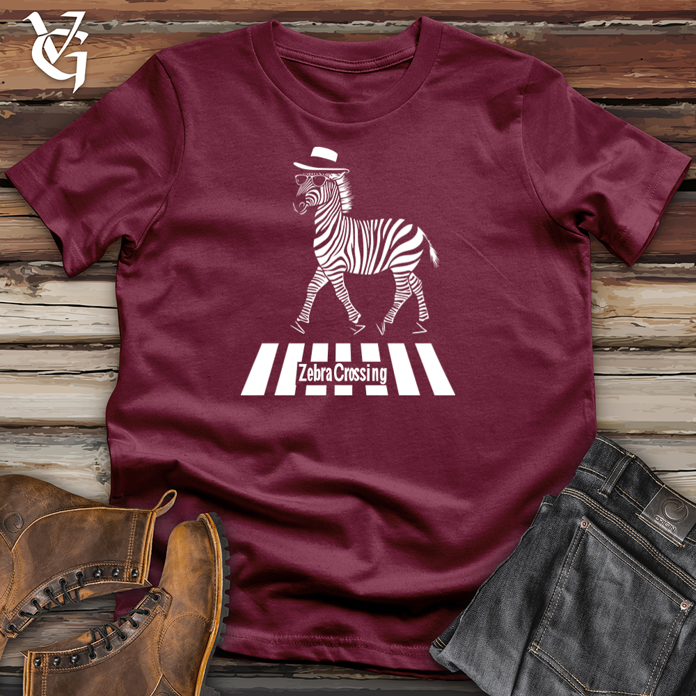 Viking Goods Zebra Crossing Softstyle Tee Maroon / S