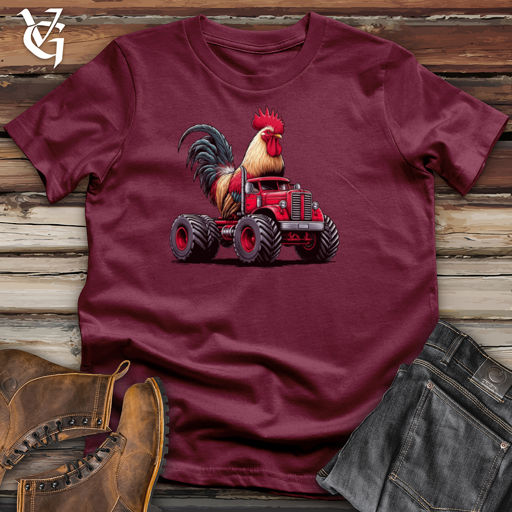 Viking Goods Chicken Monster Truck Softstyle Tee Maroon / XS