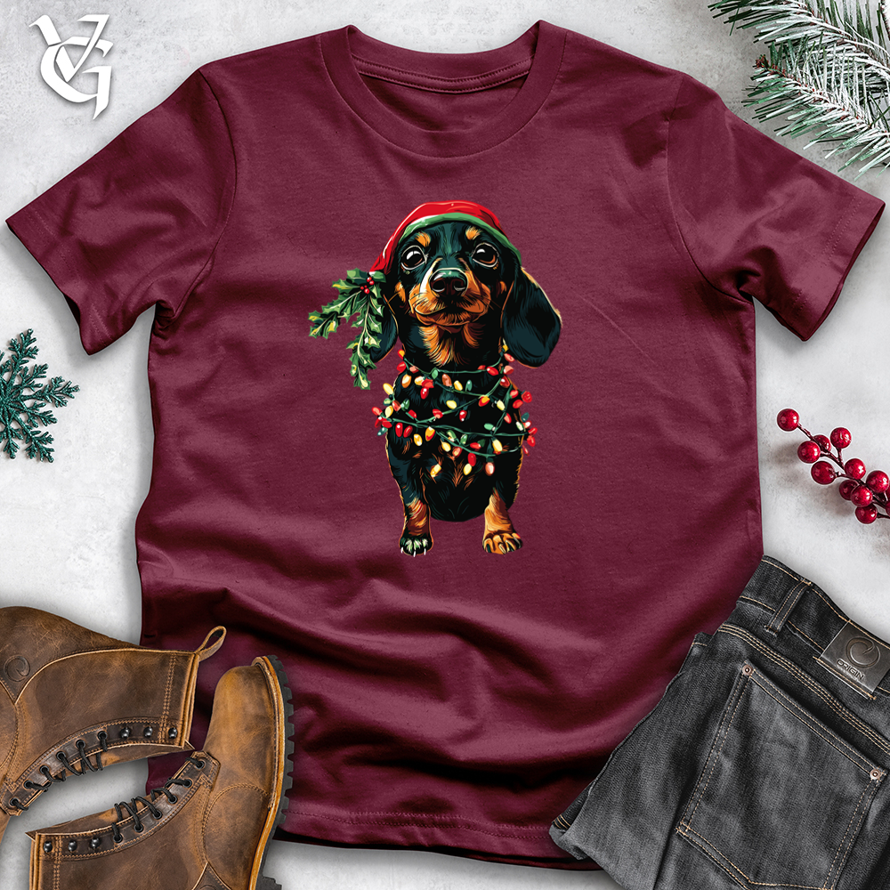 Viking Goods Doggy Lights Softstyle Tee Maroon / XS