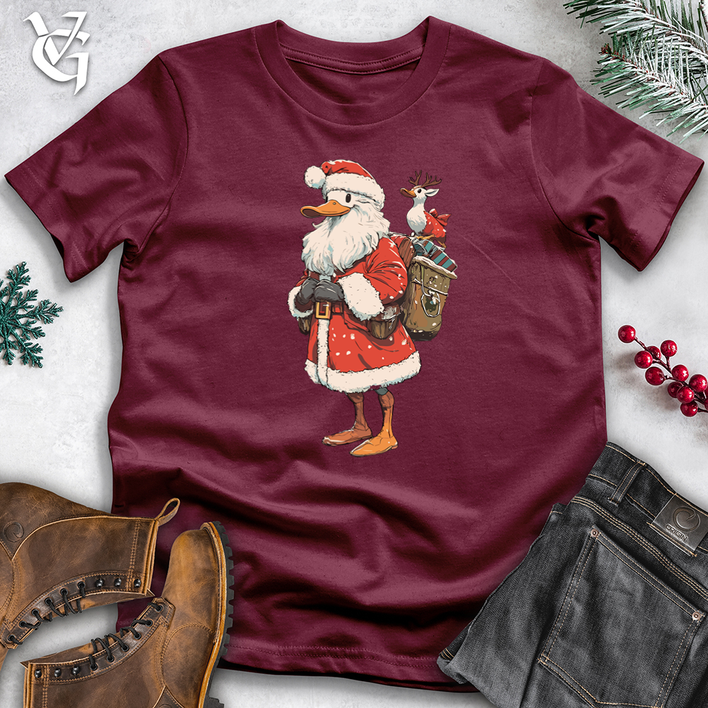 Viking Goods Santa Duck Softstyle Tee Maroon / XS