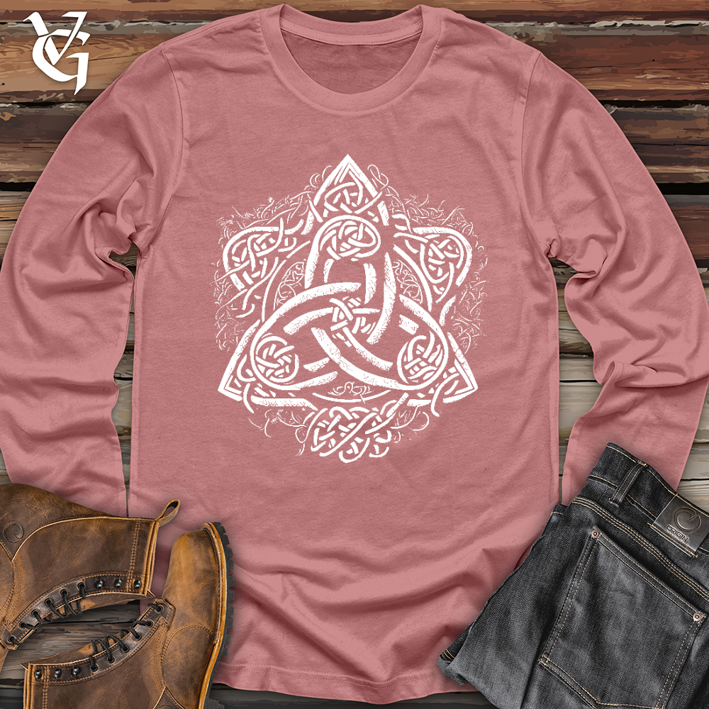 Viking Goods Celtic Trinity Emblem Long Sleeve Mauve / L
