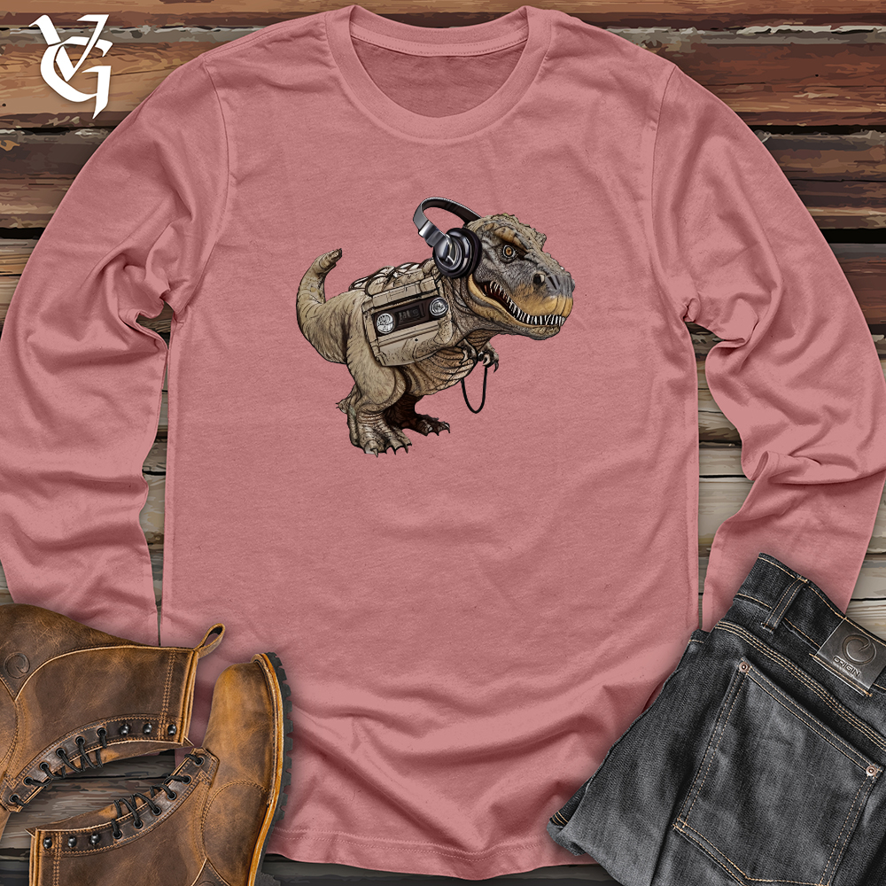 Viking Goods Dinosaur Cassete Player Long Sleeve Mauve / L