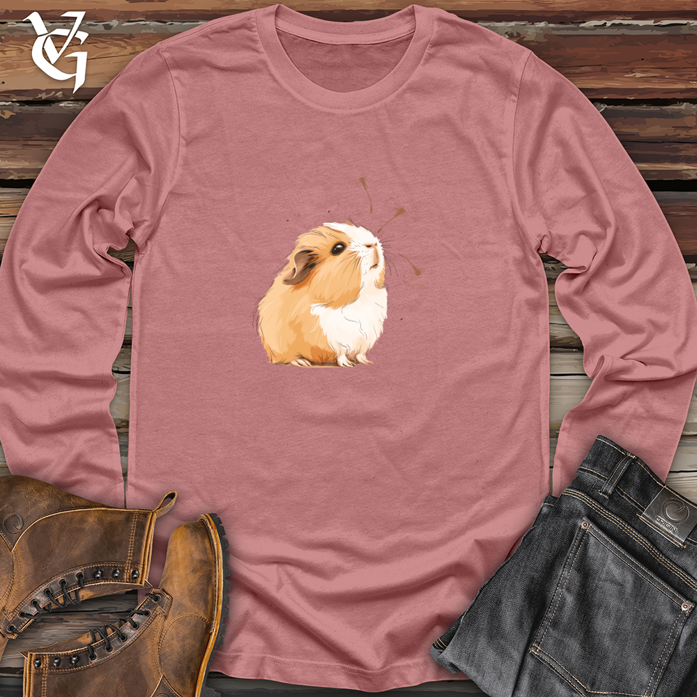 Viking Goods Guinea Pig Whimsy Long Sleeve Mauve / 2XL