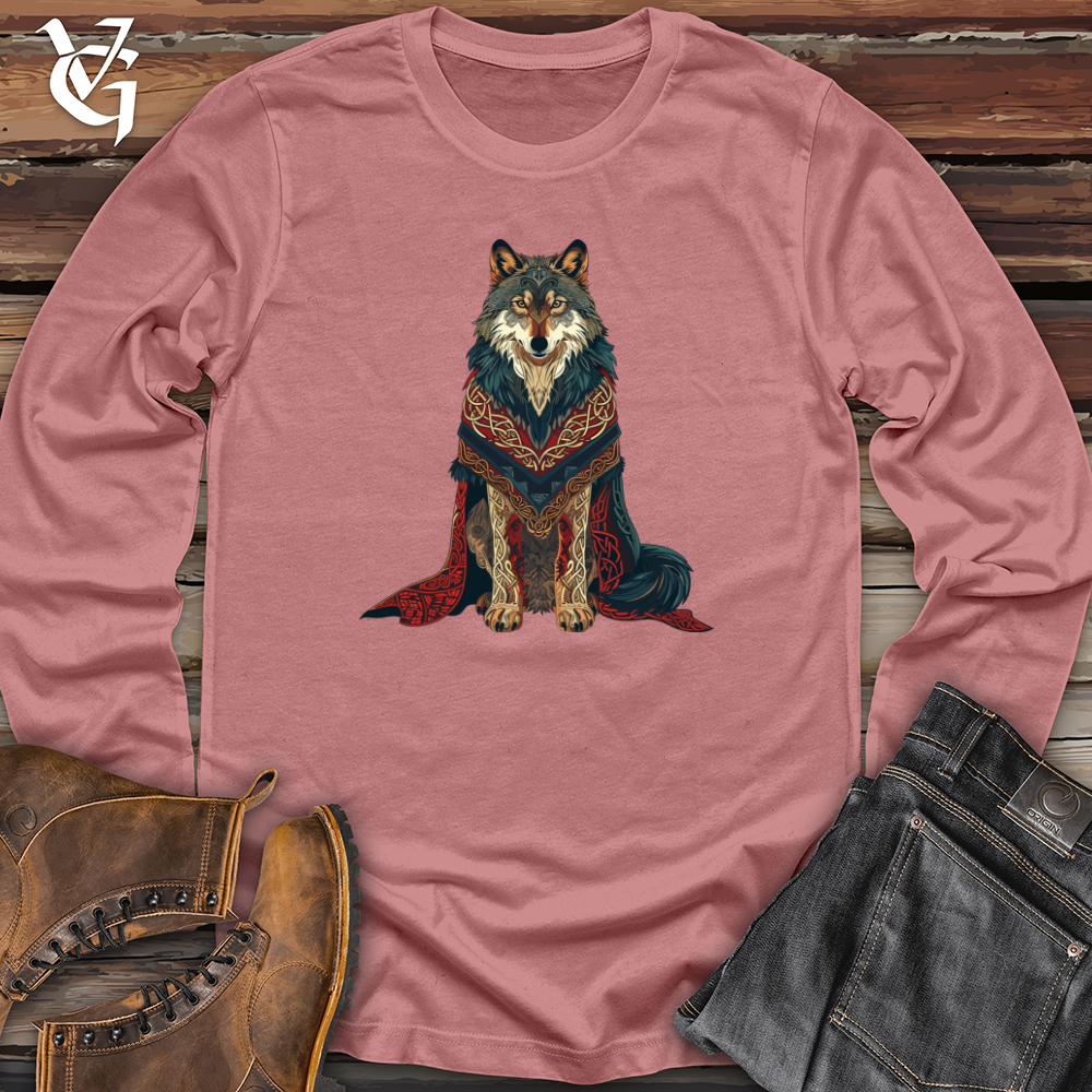 Viking Goods Tribal Wolf Majesty Long Sleeve Mauve / L