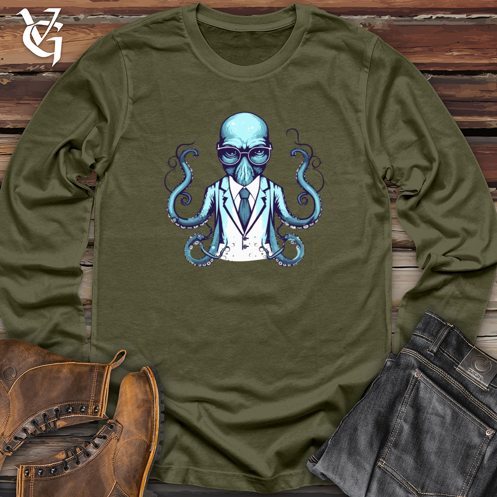 Viking Goods Analytical Octopus Long Sleeve Military Green / L