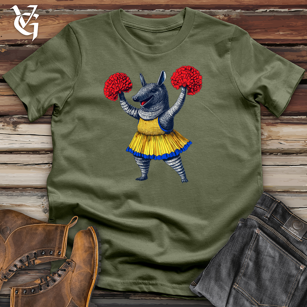 Viking Goods Armadillo Cheerleader Softstyle Tee Military Green / L