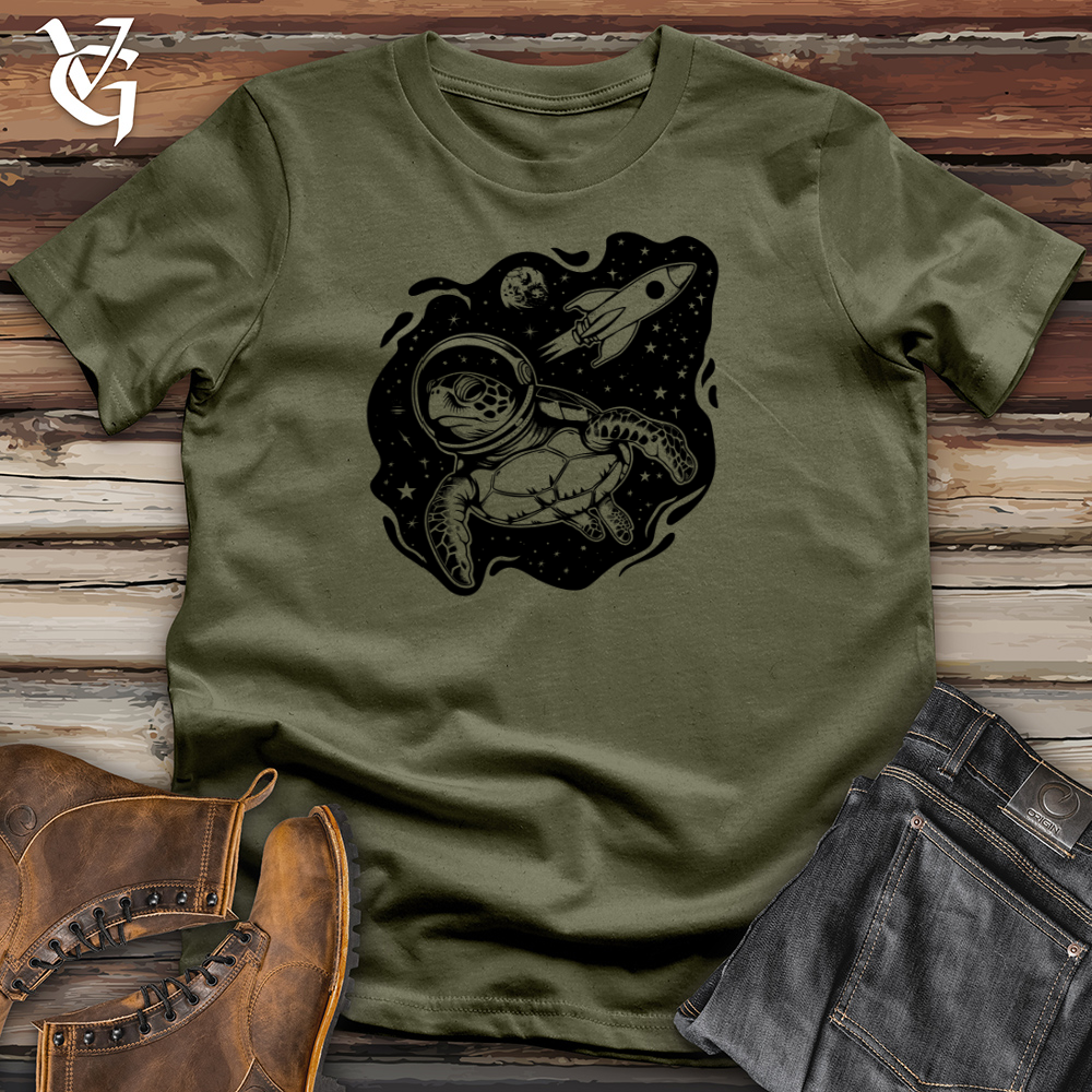Viking Goods Astro Turtle Odyssey Cotton Tee Military Green / L