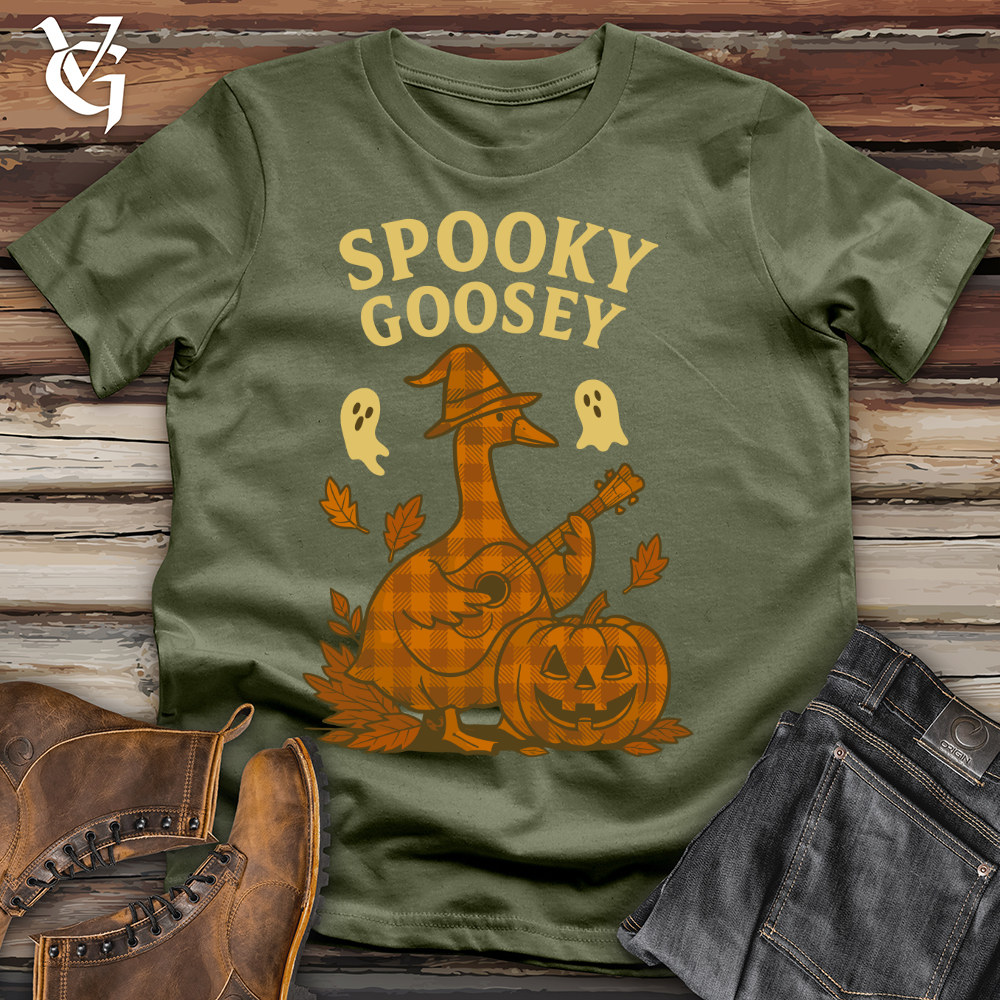 Viking Goods Autumn Spooky Goosey Softstyle Tee Military Green / L