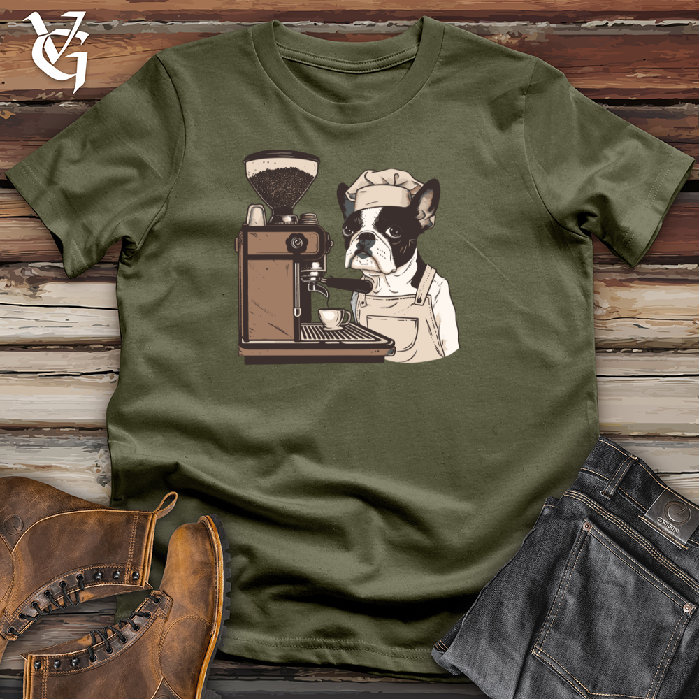 Viking Goods Barista Boston Brew Cotton Tee Military Green / L