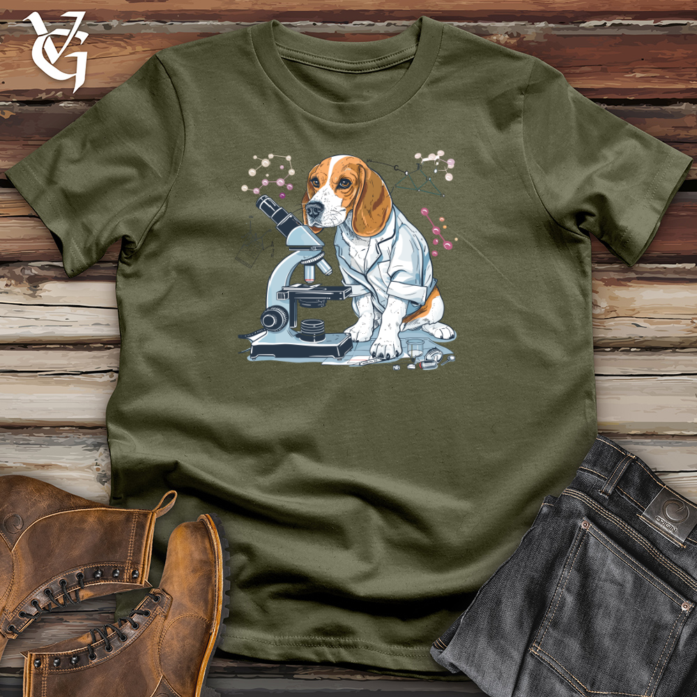 Viking Goods Beagle Scientist Discovery Cotton Tee Military Green / L