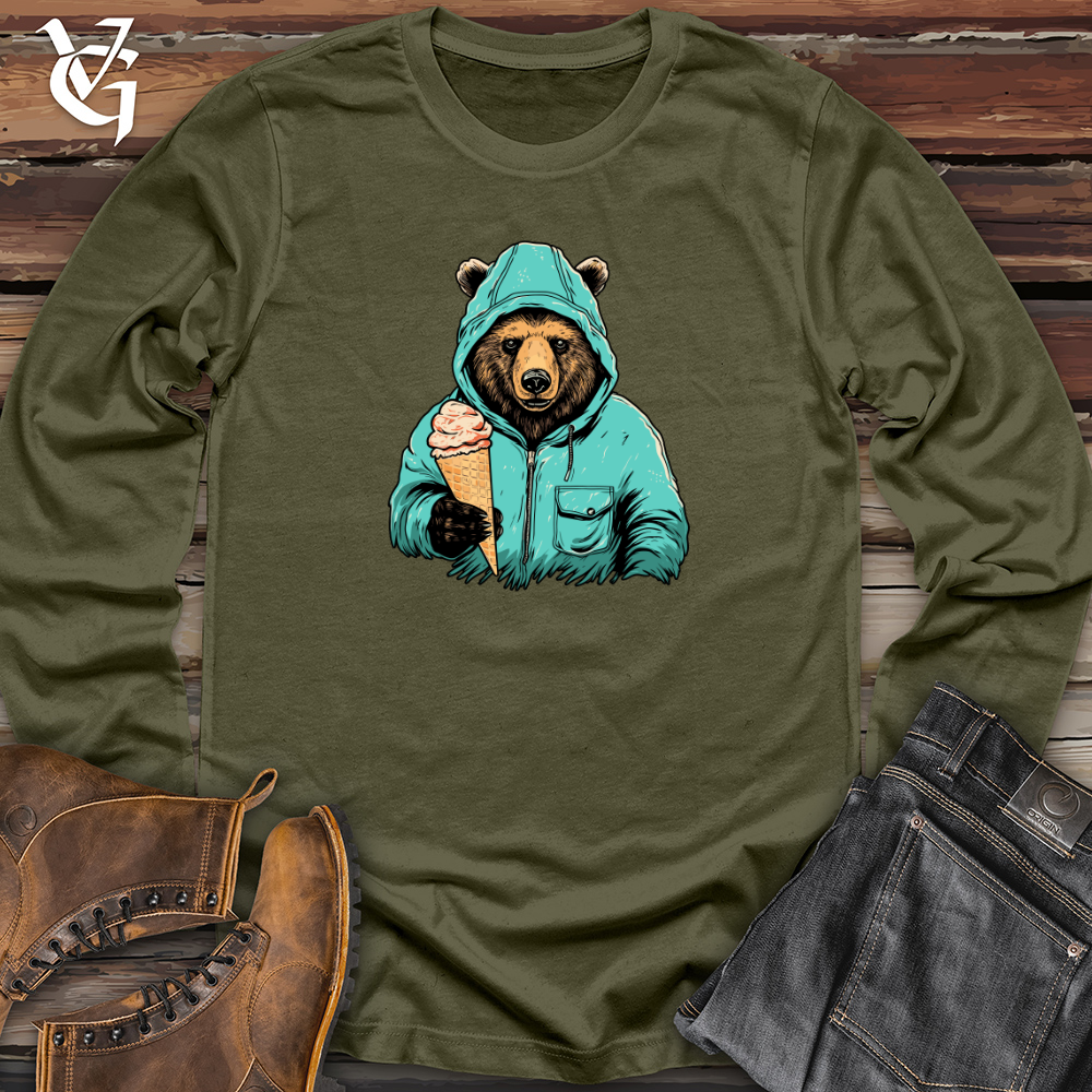 Viking Goods Bears Sweet Treat Long Sleeve Military Green / L
