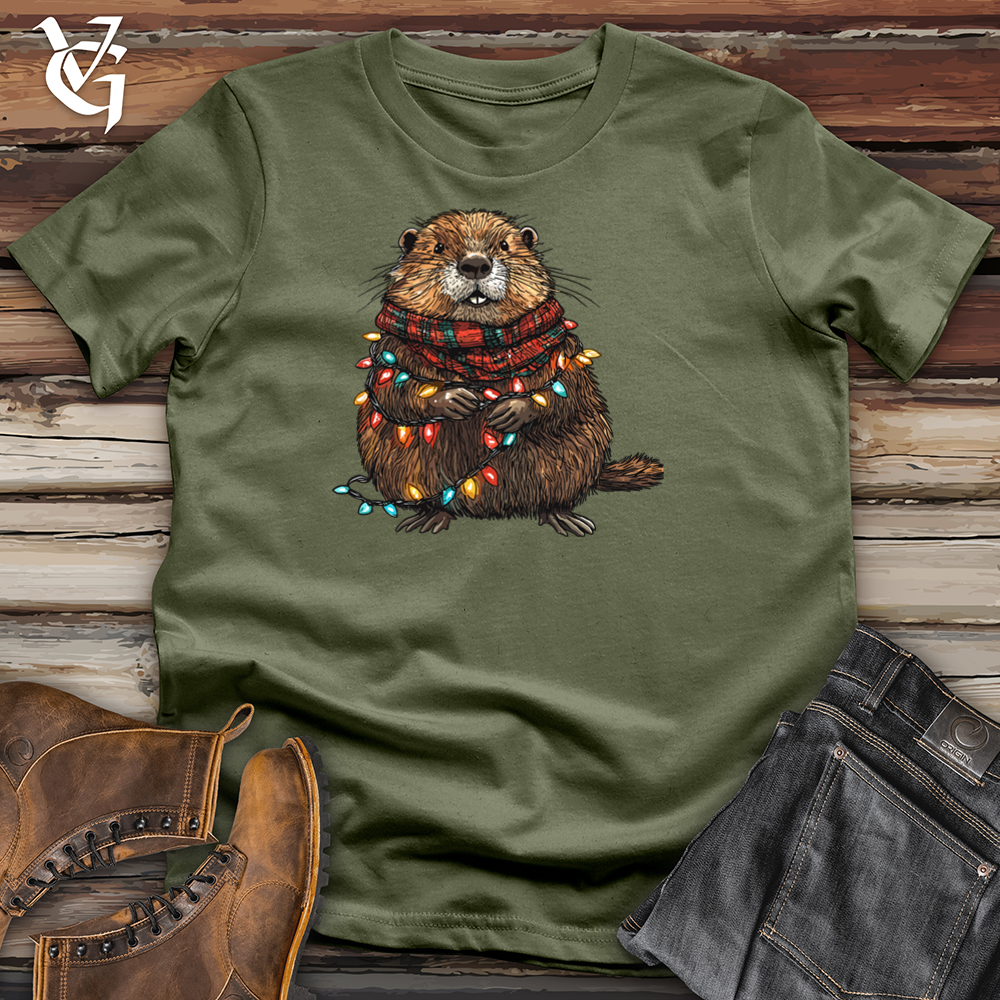 Viking Goods Beaver Lights Tee Military Green / L