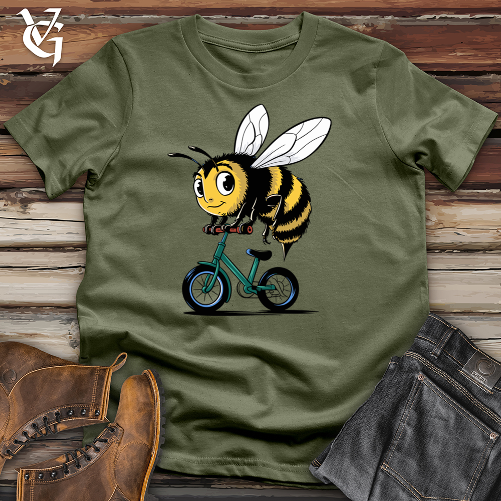 Viking Goods Bee cycling Softstyle Tee Military Green / L