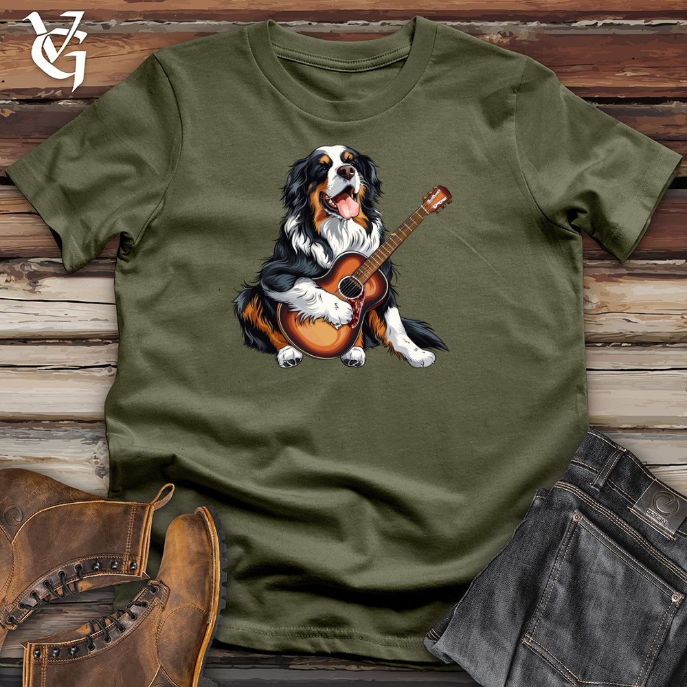 Viking Goods Bernese Guitar Serenade Cotton Tee Military Green / L