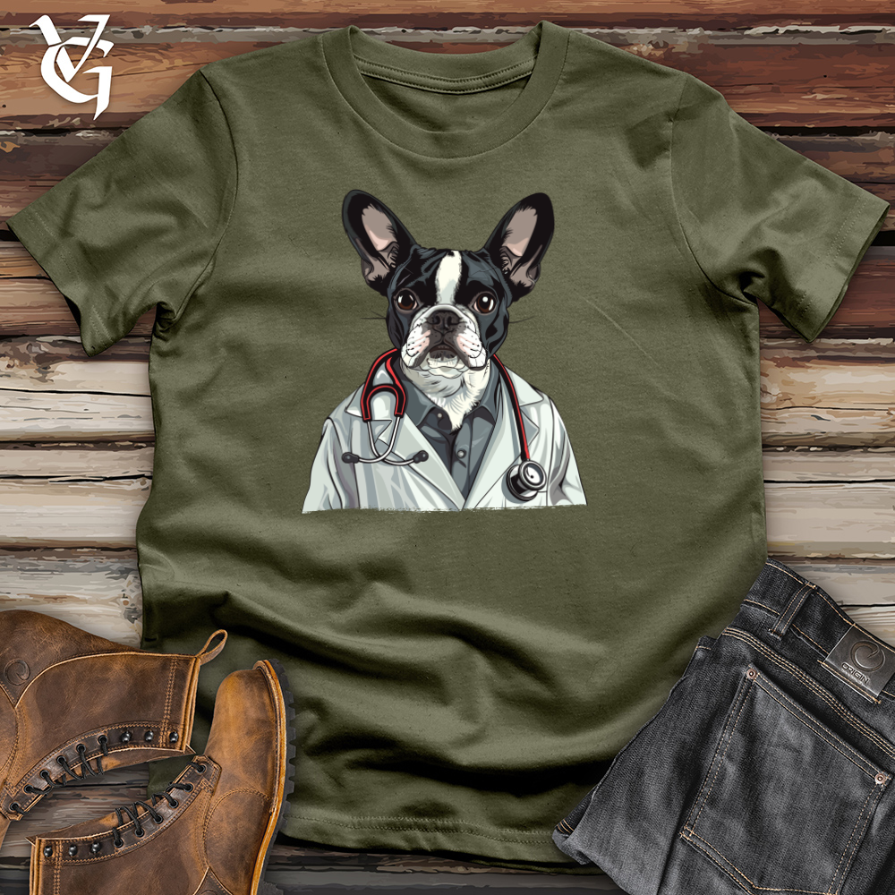 Viking Goods Boston Doc Pup Cotton Tee Military Green / L