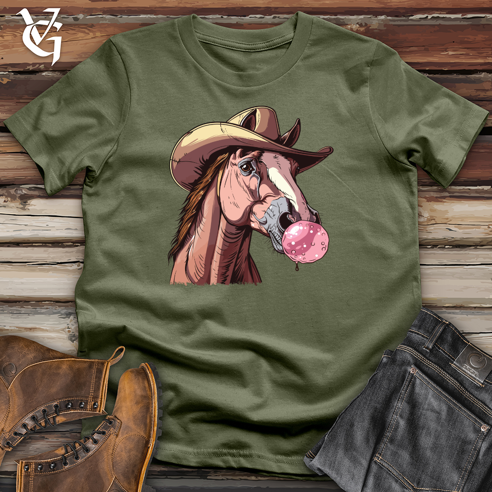 Viking Goods Bubblegum Cowboy Horse Softstyle Tee Charcoal / L