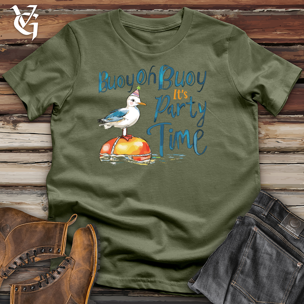 Viking Goods Buoy Oh Buoy It's Party Time Softstyle Tee Military Green / L