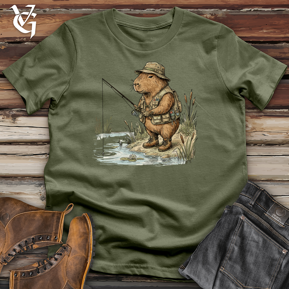 Viking Goods Capybara Fisherman Tee Military Green / L