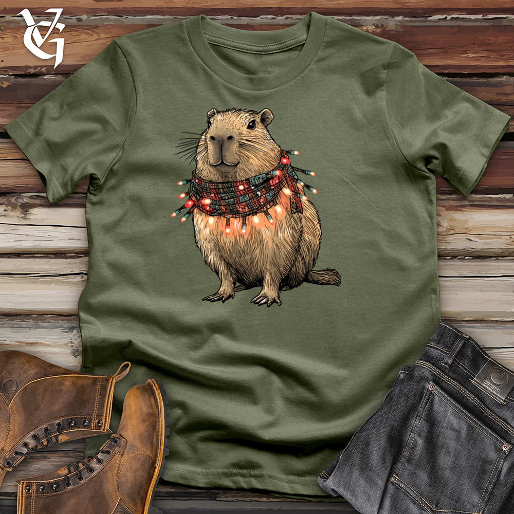Viking Goods Capybara Lights Tee Military Green / L