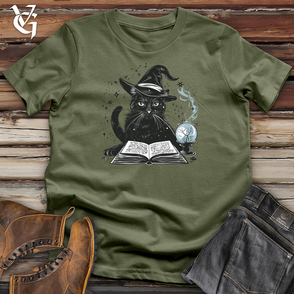 Viking Goods Cat Detective Sleuth Softstyle Tee Military Green / L