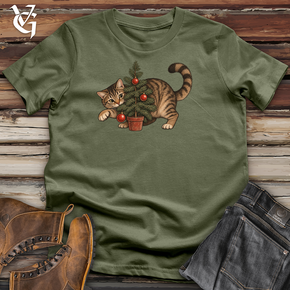 Viking Goods Cat The Small Tree Tee Military Green / L