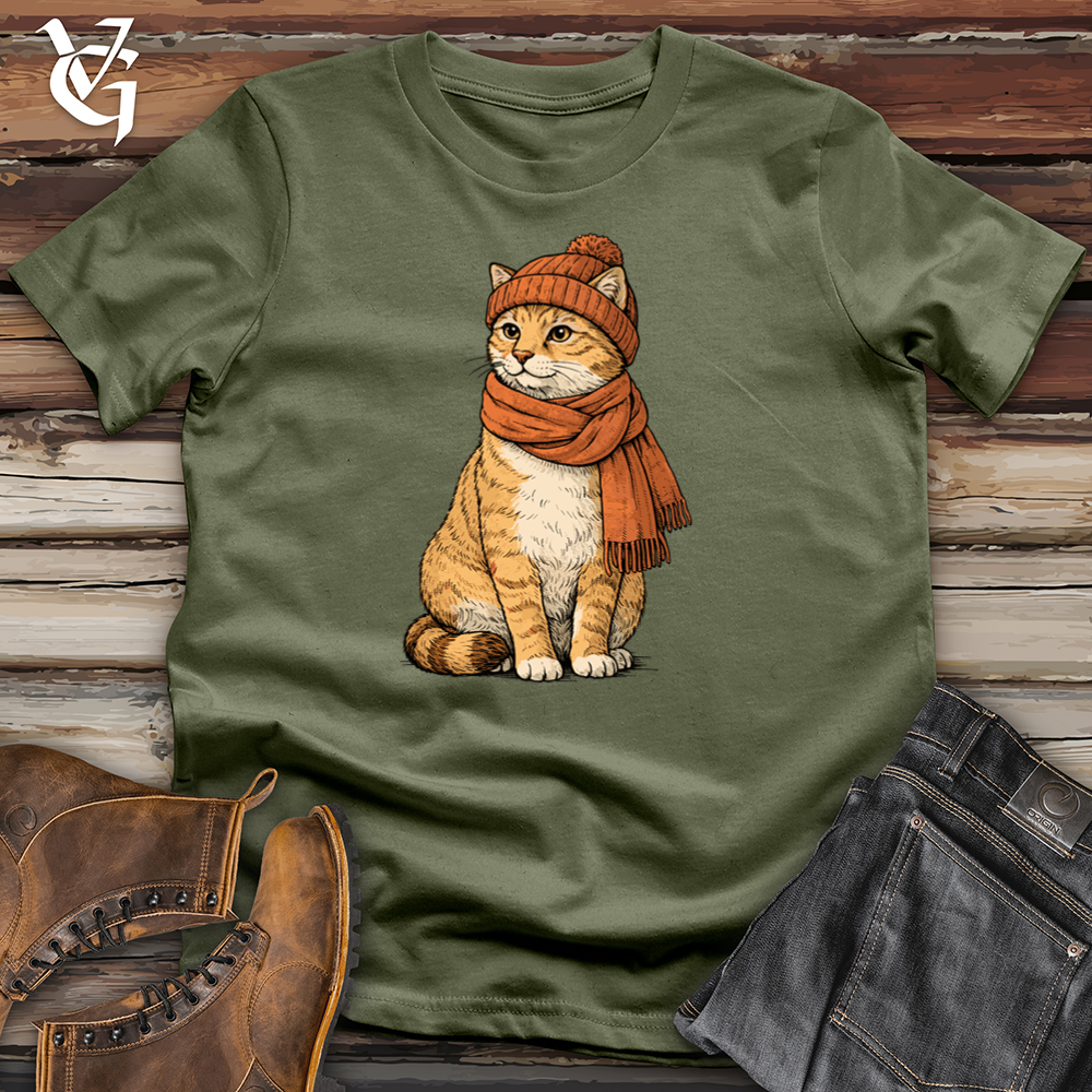 Viking Goods Cat With Bennie Tee Military Green / L