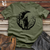 Viking Goods Celtic Moon Viking Warrior Softstyle Tee Military Green / L