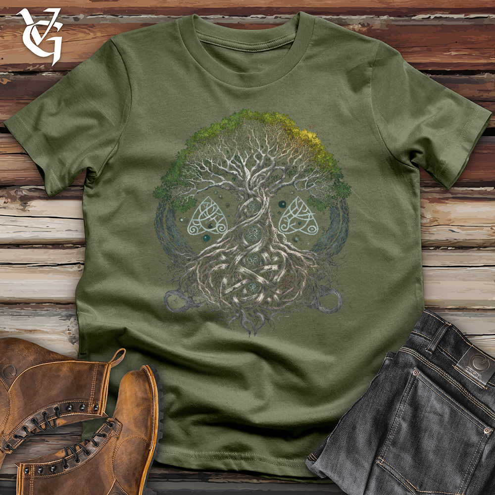 Viking Goods Celtic Viking Trinity Softstyle Tee Military Green / L