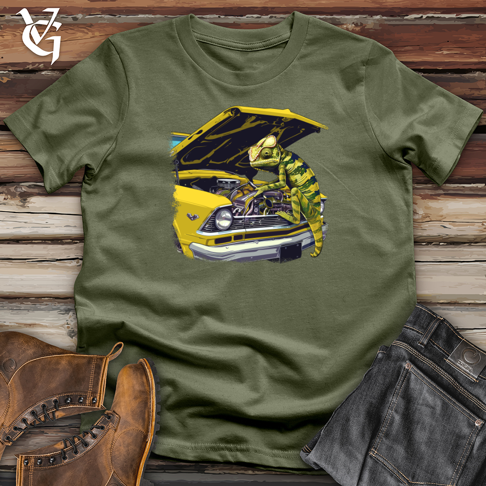 Viking Goods Chameleon Mechanic Marvel Softstyle Tee Military Green / L
