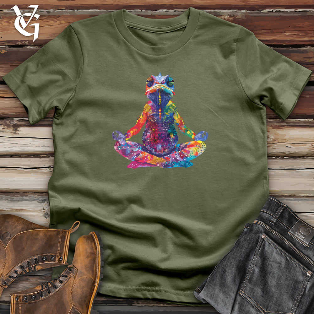 Viking Goods Chameleon Zen Mandala Softstyle Tee Military Green / L