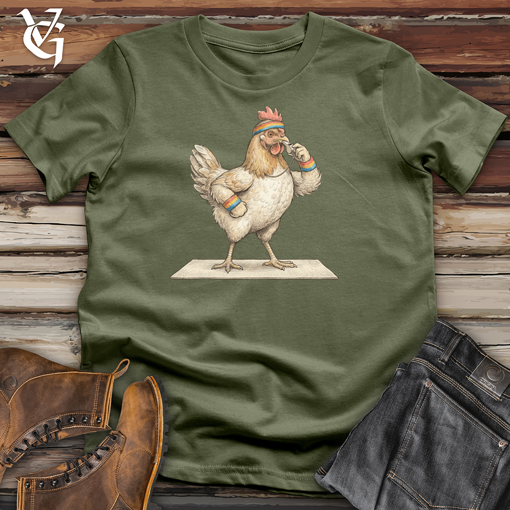 Viking Goods Chicken Fitness Instructor Tee Military Green / L