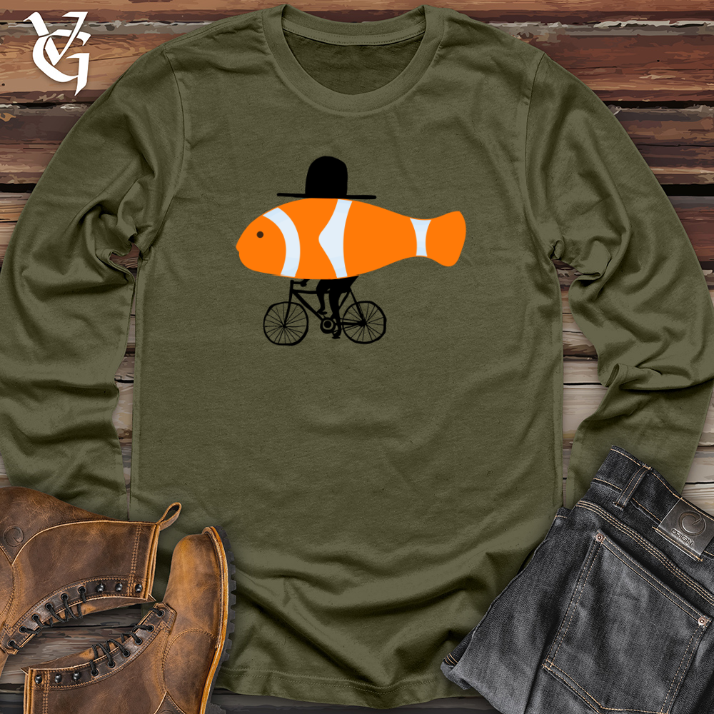 Viking Goods Clown Fish Top Hat Long Sleeve Military Green / L