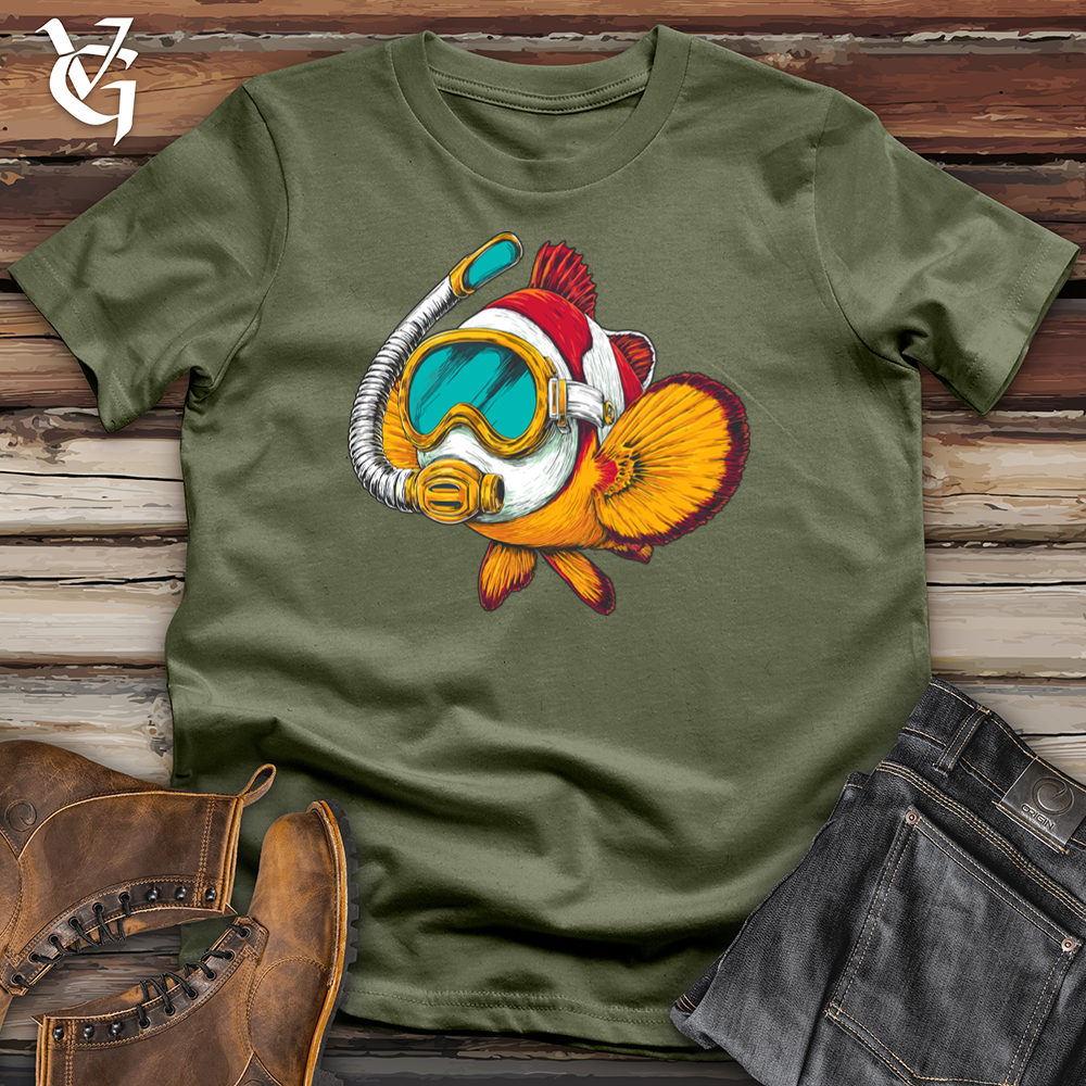 Viking Goods Clownfish Snorkel Softstyle Tee Military Green / L