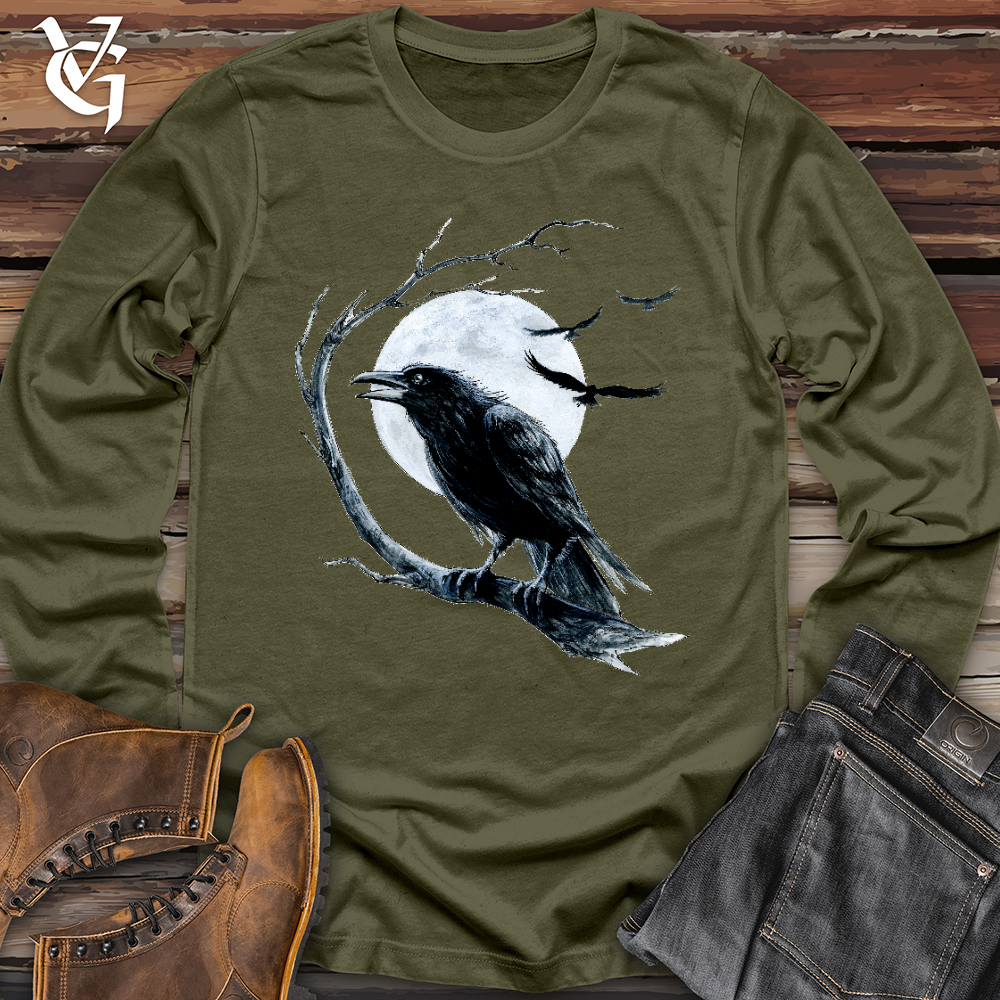 Viking Goods Cold Winter Raven Long Sleeve Military Green / L