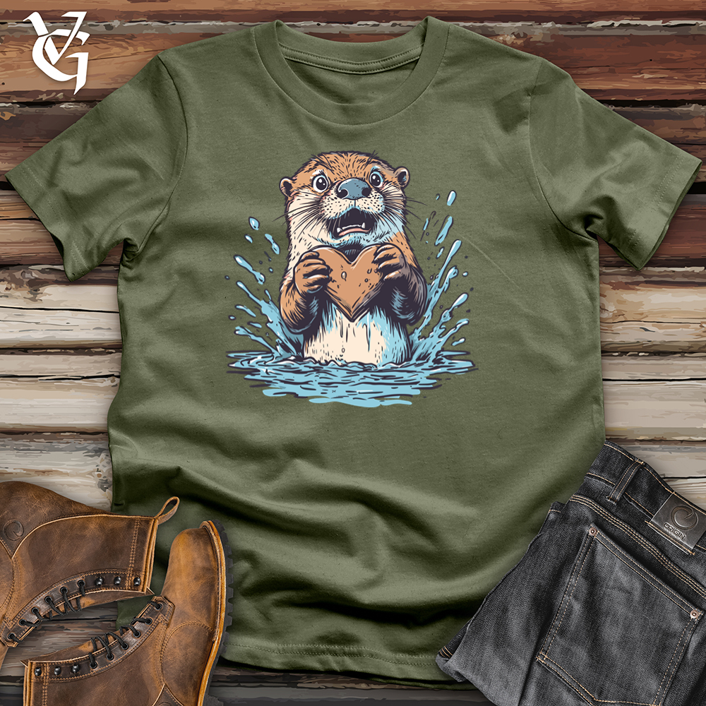 Viking Goods Commitment Issues Otter Softstyle Tee Military Green / L