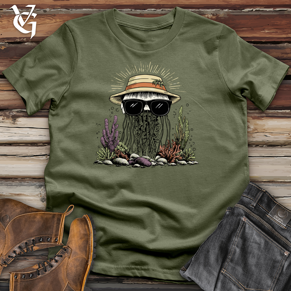 Viking Goods Coral Jellyfish Softstyle Tee Military Green / L